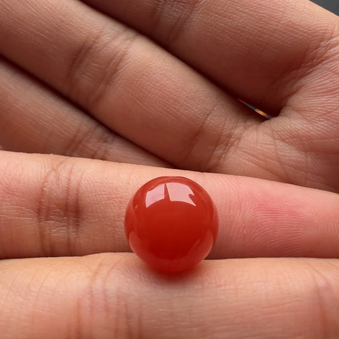 南红玛瑙未镶嵌圆珠11.5