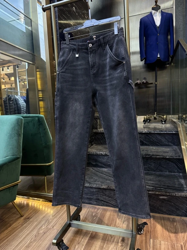 【洛和国际】FEIDIMR老佛爷欧货男士时尚直筒牛仔裤