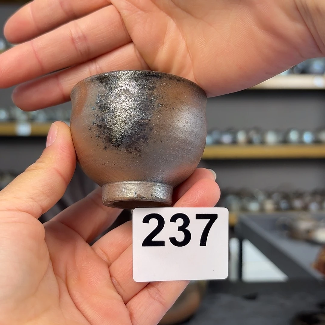 坭兴陶柴烧全手工原矿泥料杯