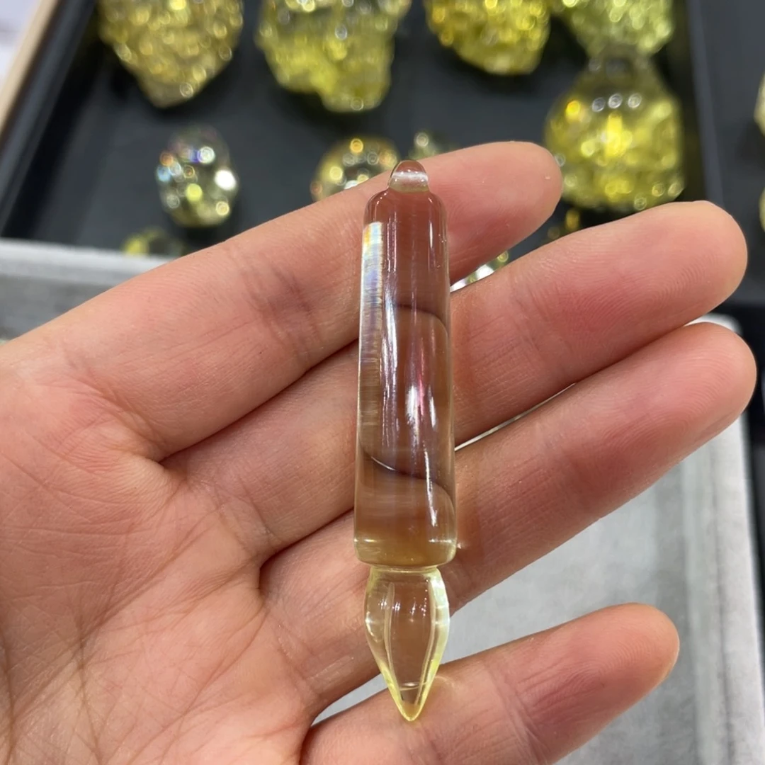 黄晶文昌笔未镶嵌