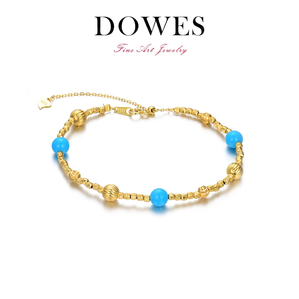 DOWES  金色手链珠宝首饰手饰时尚女款百搭轻奢