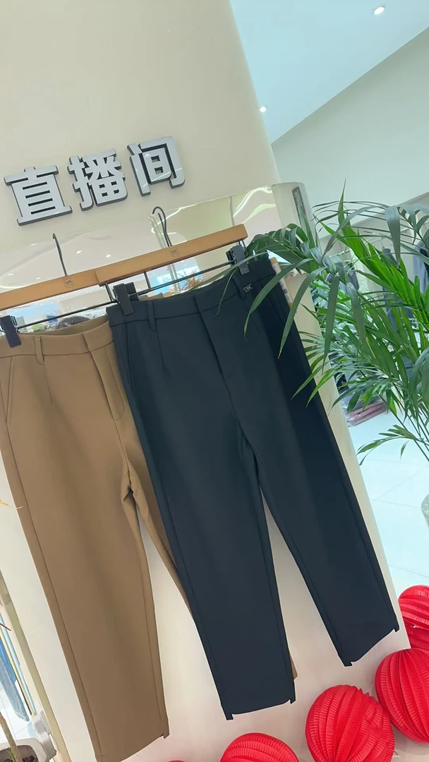 高端时尚气质百搭小直筒裤52857