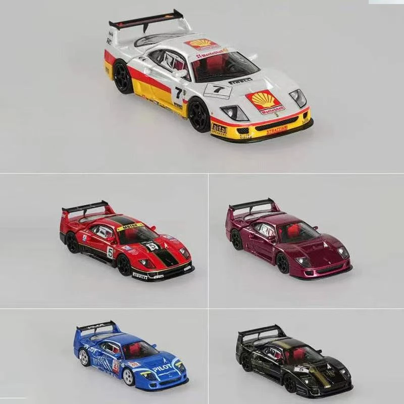 SH 1:64 法拉利F40 LM经典超跑系列可拆尾盖带发动机细节合金模型