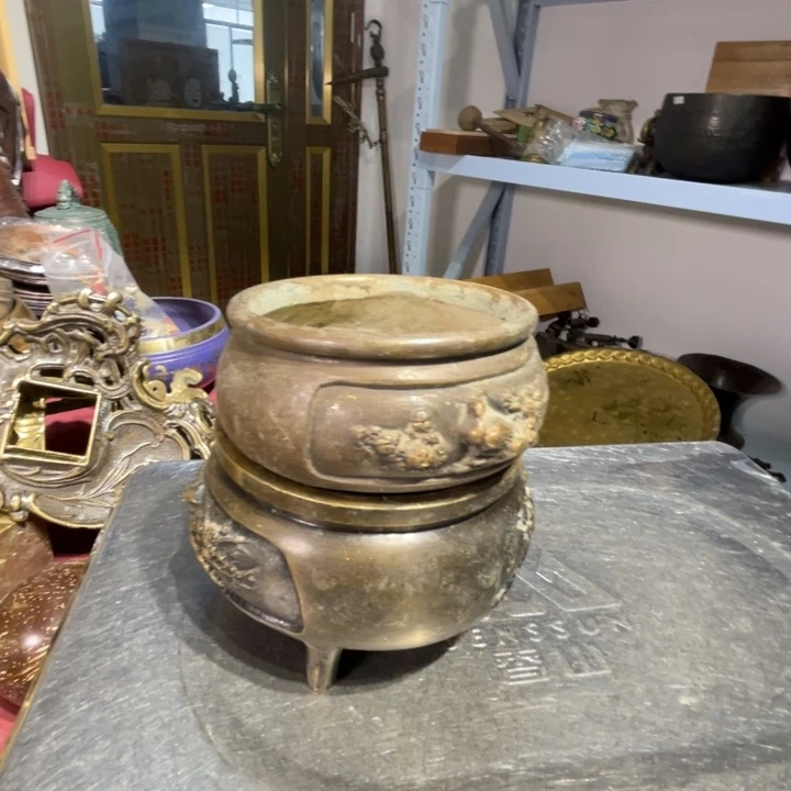 不****财大阪回流铜器摆件120