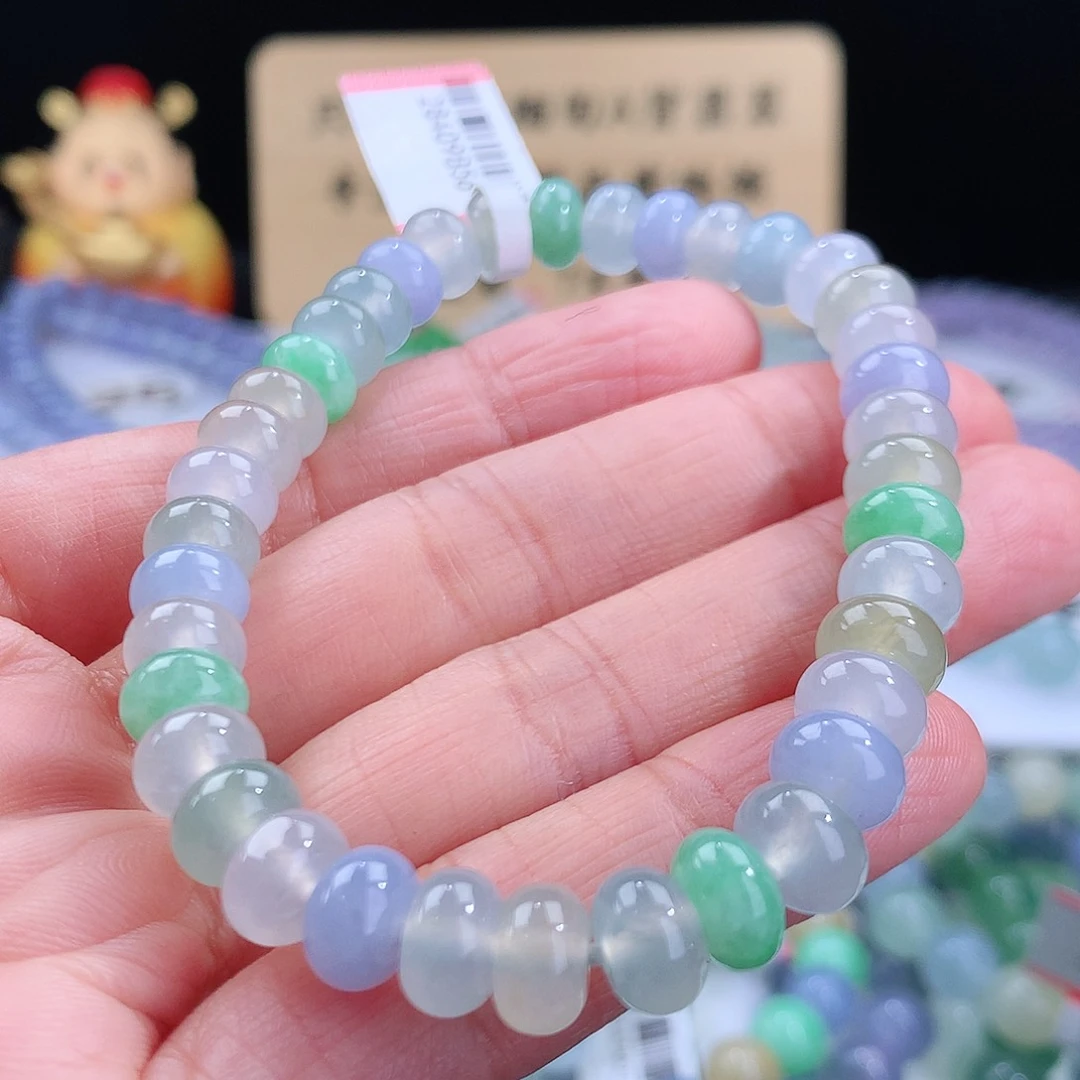 翡翠手链未镶嵌卡8mm