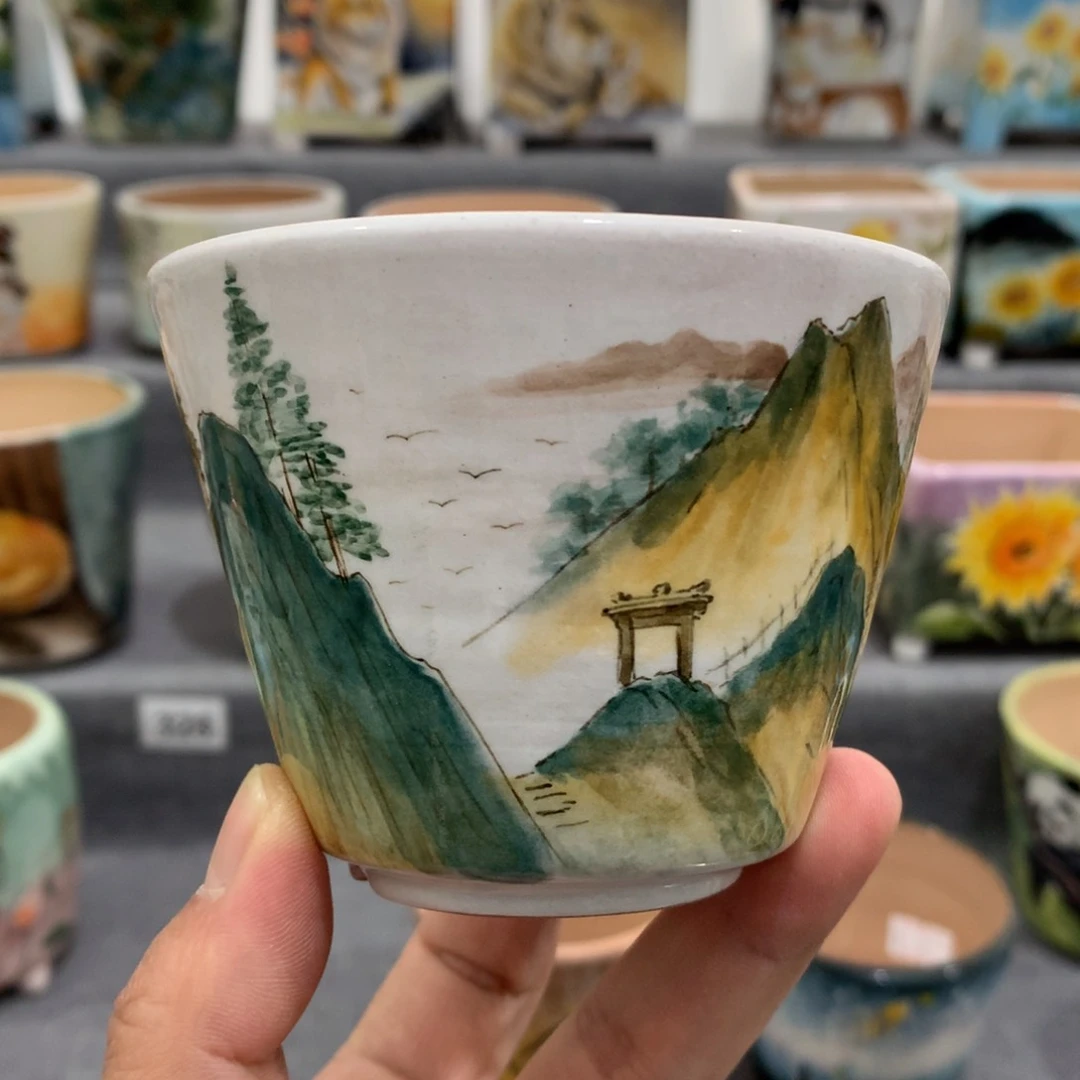 罐精品手绘多肉花盆，今日份福利特惠