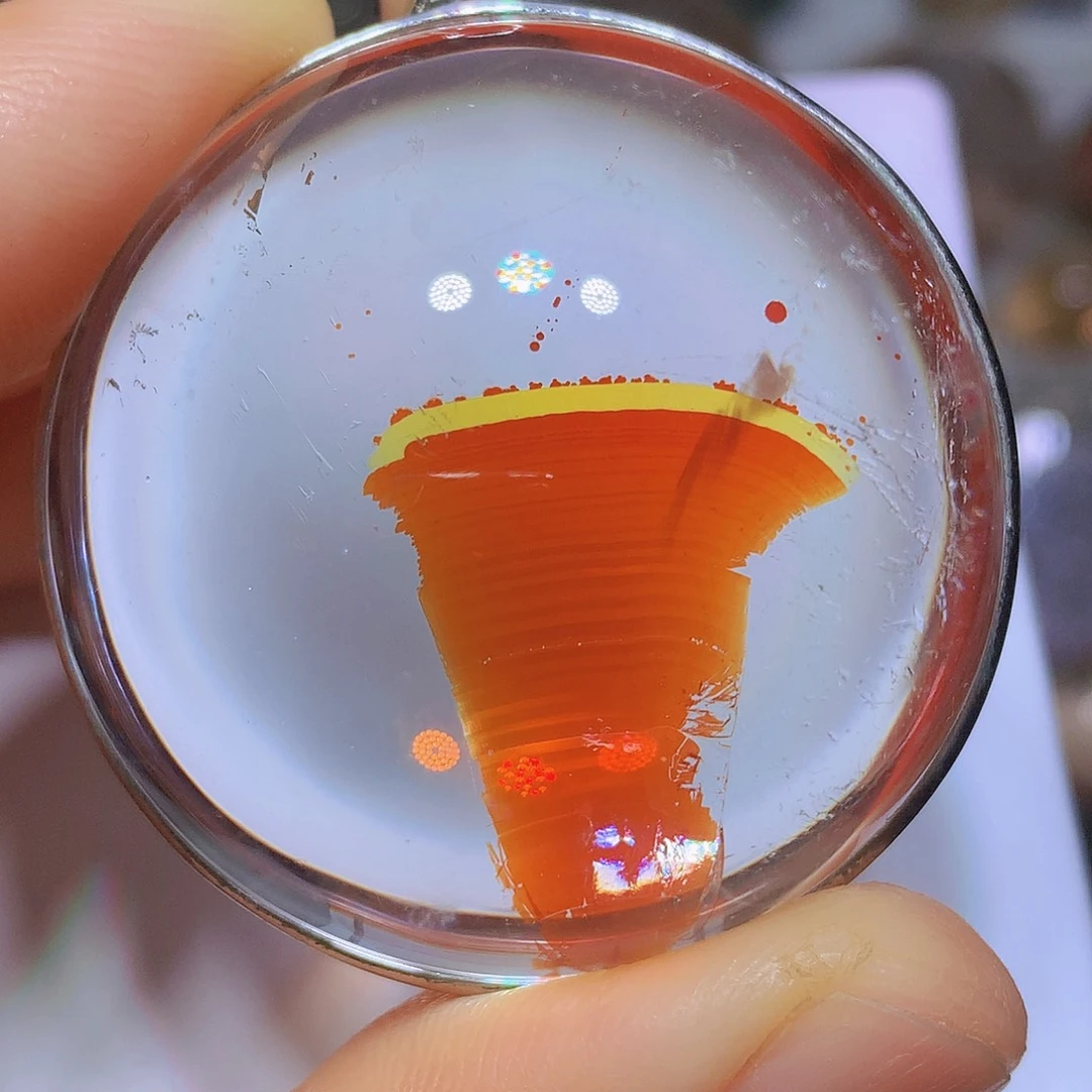 银S925镶嵌吊坠(赠链)水晶天然水晶