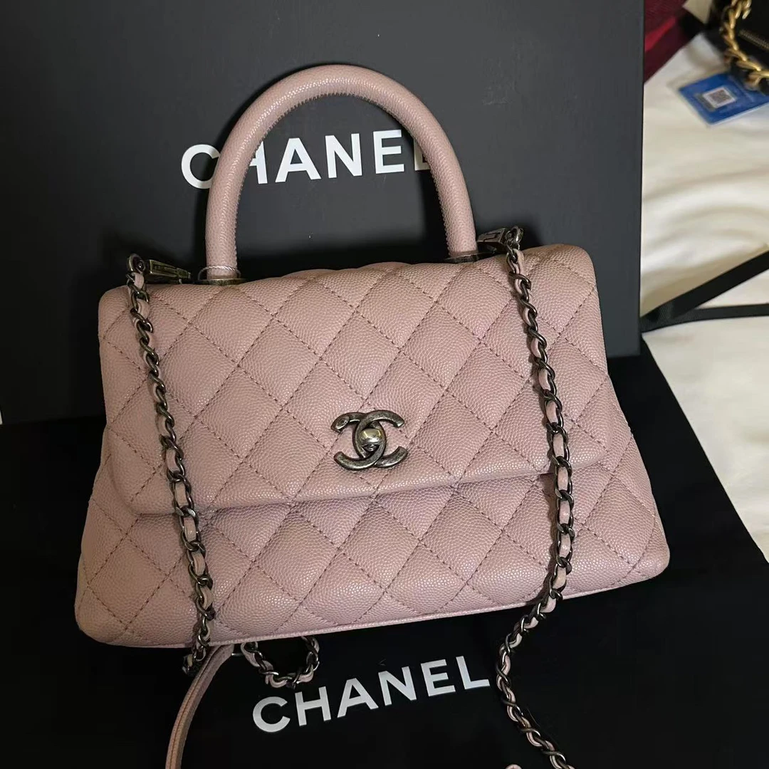 95新 Chanel/香奈儿 泡泡专属/香奈儿荔枝牛憨豆斜挎包/98新包展