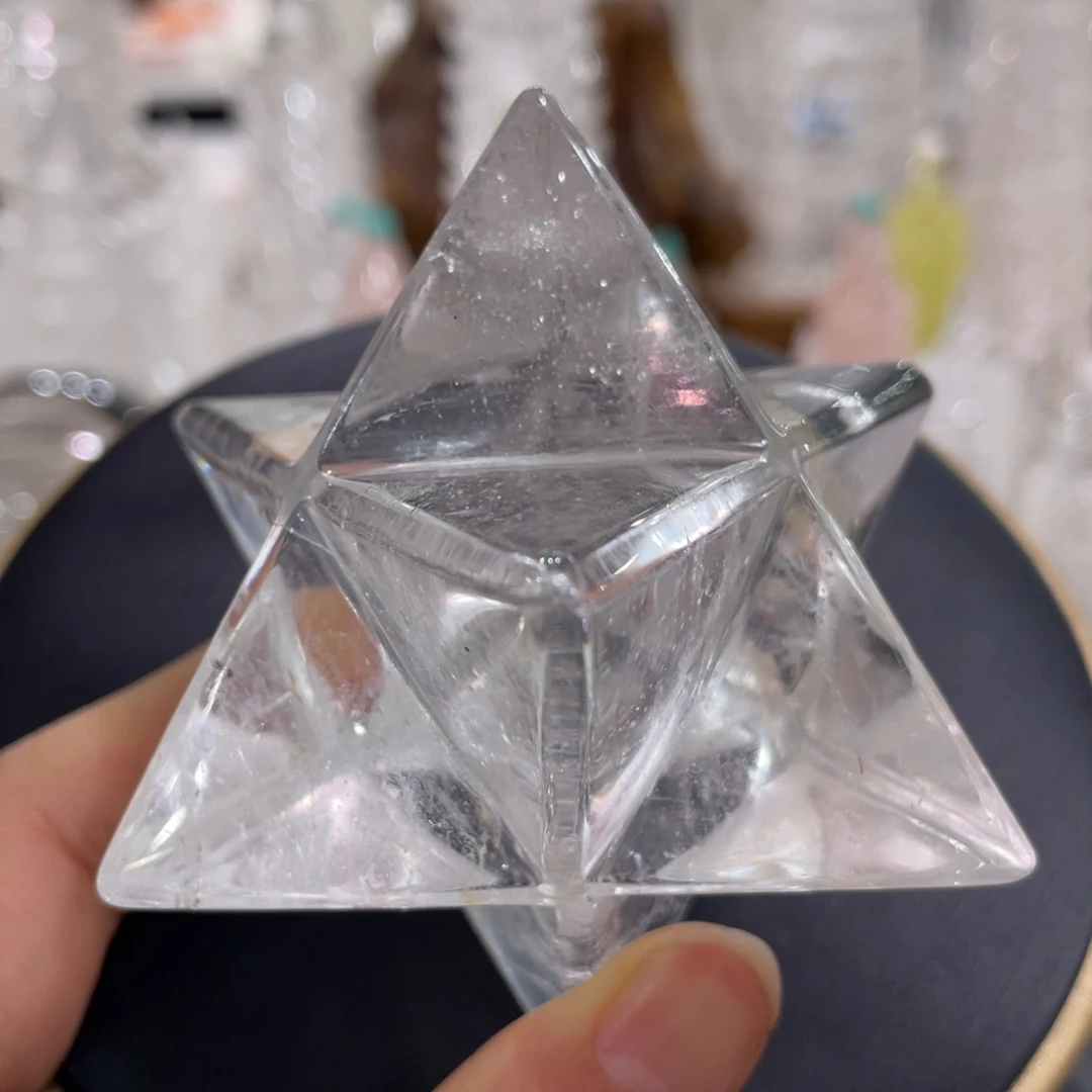 水晶摆件梅尔卡巴未镶嵌