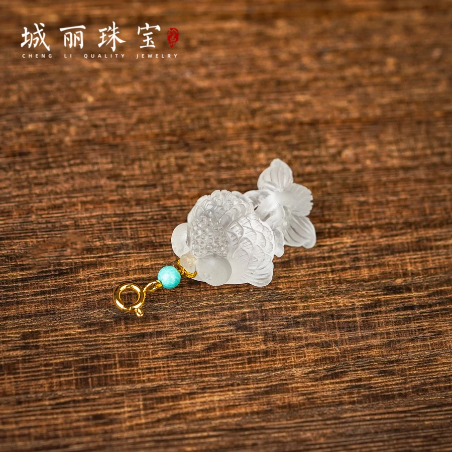 非金属皮质吊坠  【城丽珠宝】丙午专属年年有鱼吊坠/个ZJH-2173
