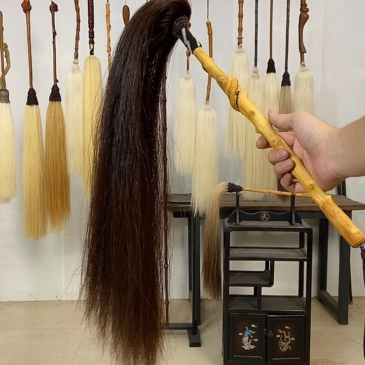 纯手工制作马尾拂尘