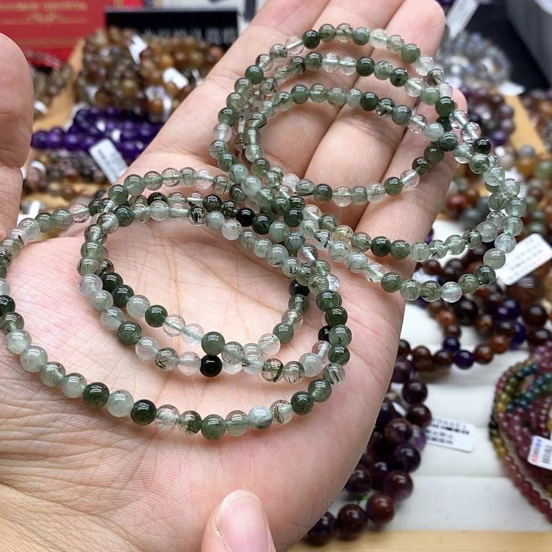 水晶手串未镶嵌多样性发货发一条