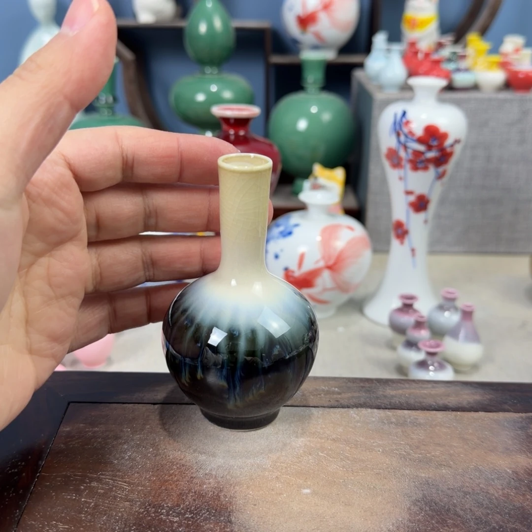 陶瓷手工小花器摆件