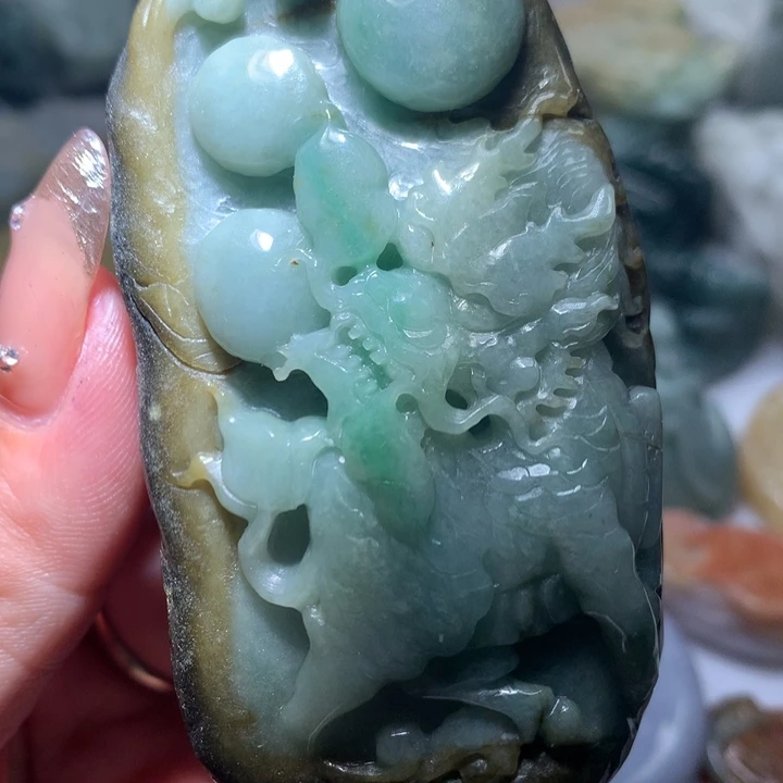 翡翠未镶嵌颈饰保真天然A货翡翠