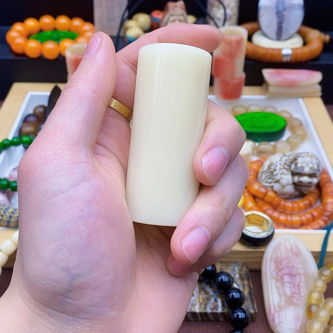 驼骨手串/手链驼骨鸡油黄手把件