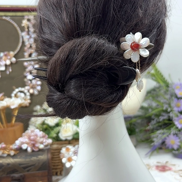 未镶嵌发饰淡水珍珠