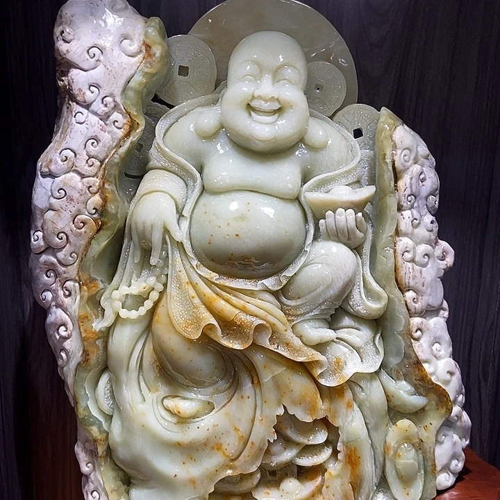 蛇纹石玉（覆膜）合金珠宝奇石