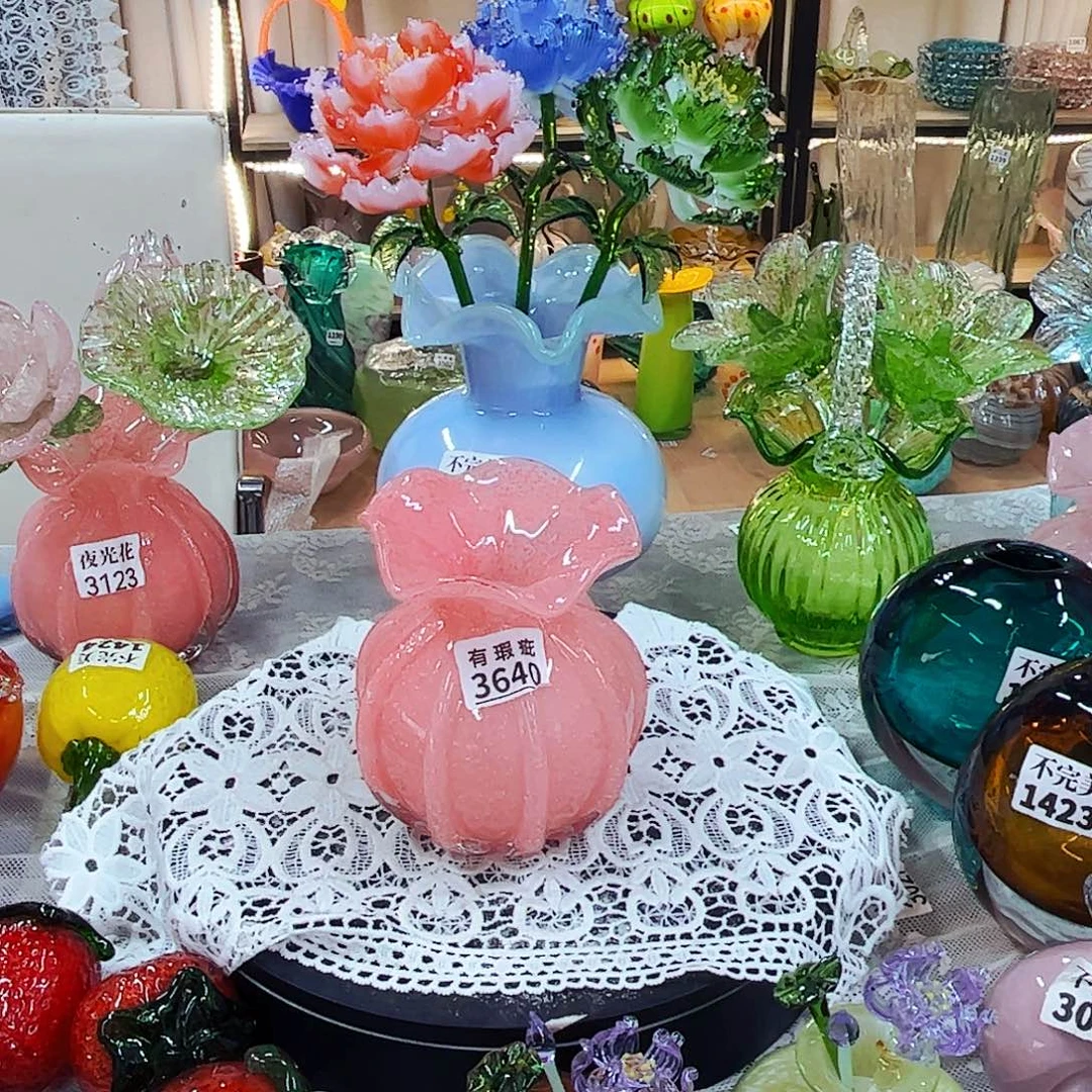 3640夜光瑕  家悦琉璃工艺品有冰纹