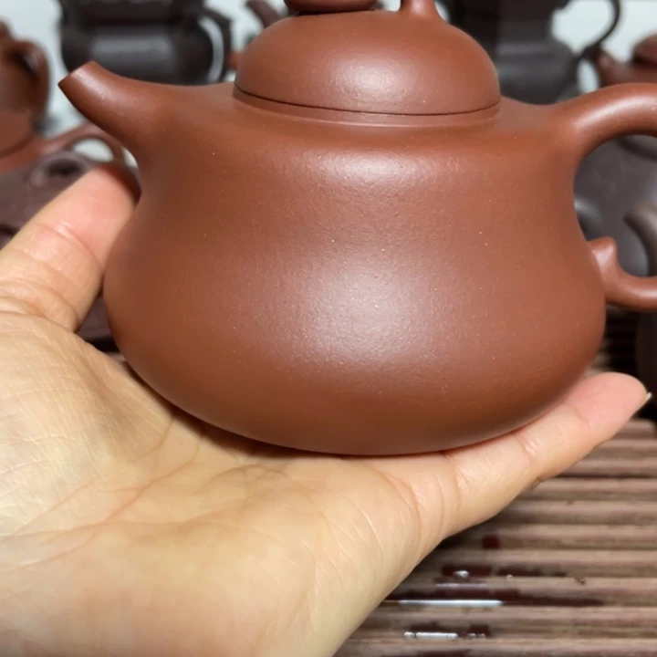 一***梅紫砂公道杯紫砂全手工