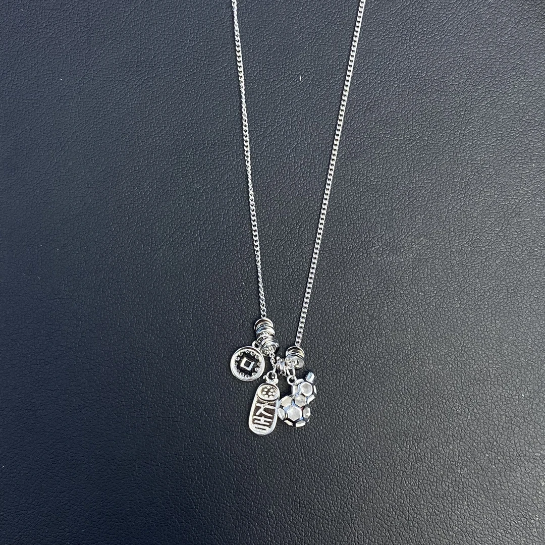 坠链均925银 民族风项链 XL00680