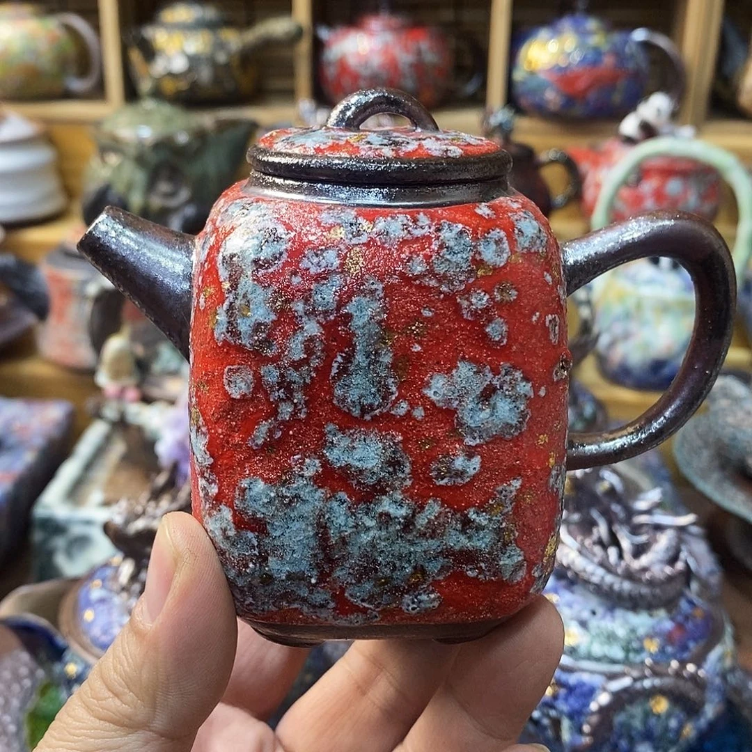 粗陶志野柴烧茶器