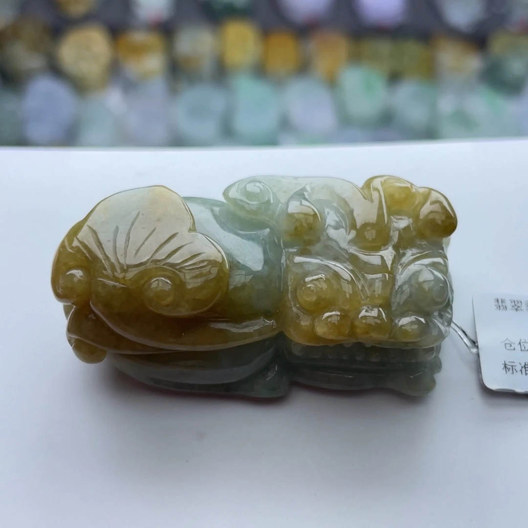 翡翠颈饰未镶嵌貔貅