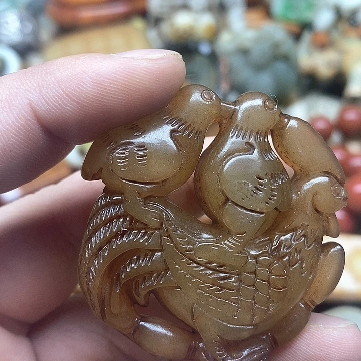 和田玉未镶嵌挂件