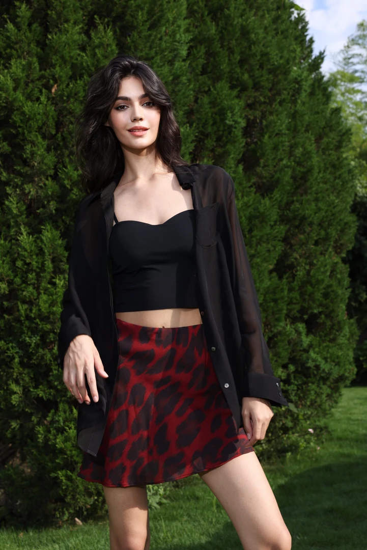 【真丝衬衫】轻薄感黑色防晒开衫 透视长袖外搭女桑蚕丝S-4249