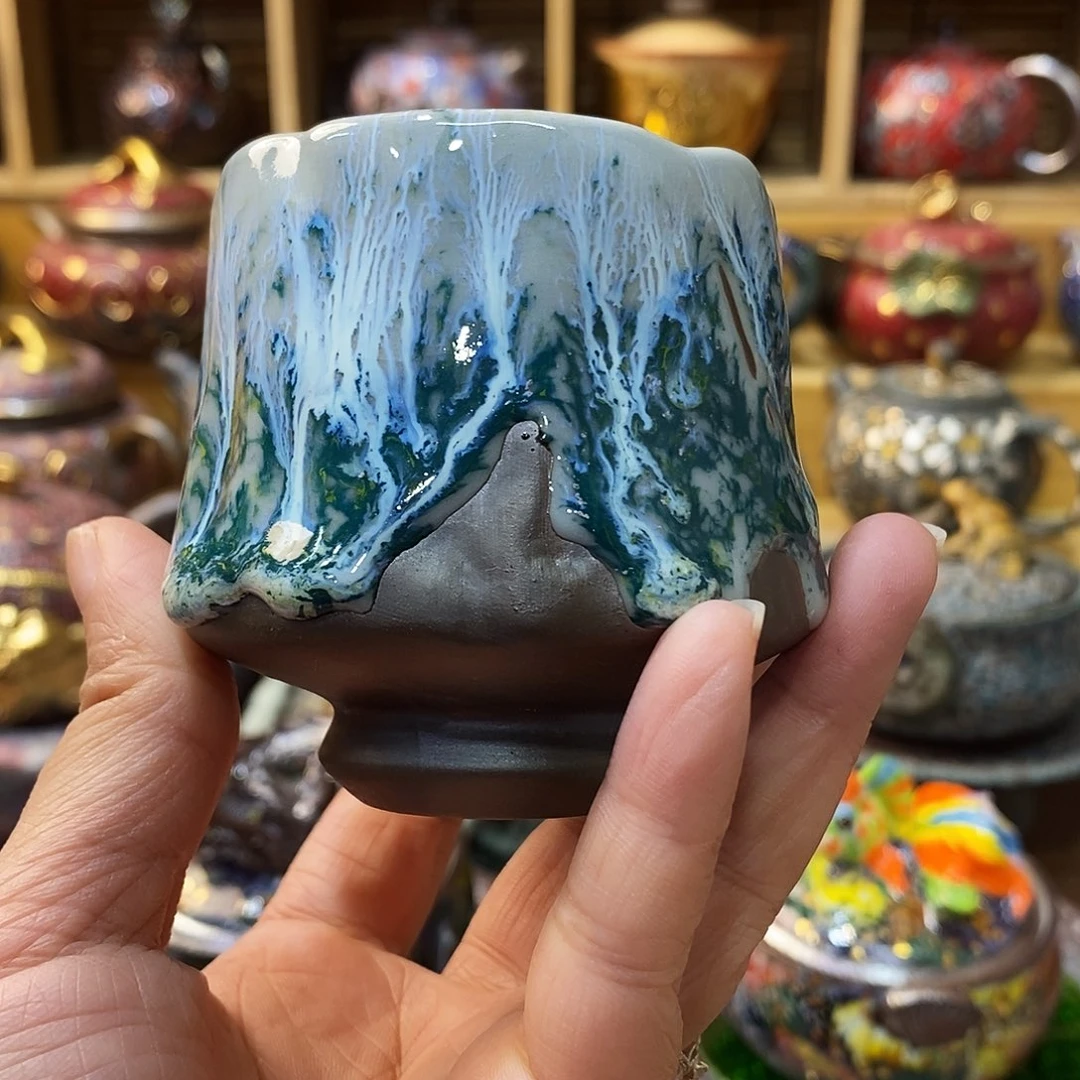 粗陶柴烧志野茶器