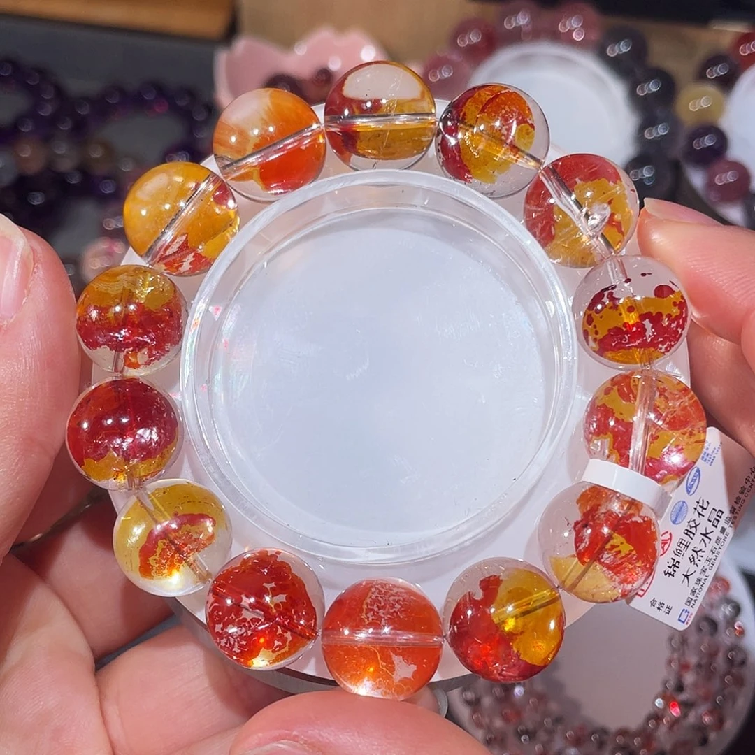 未镶嵌水晶手链锦鲤胶花15