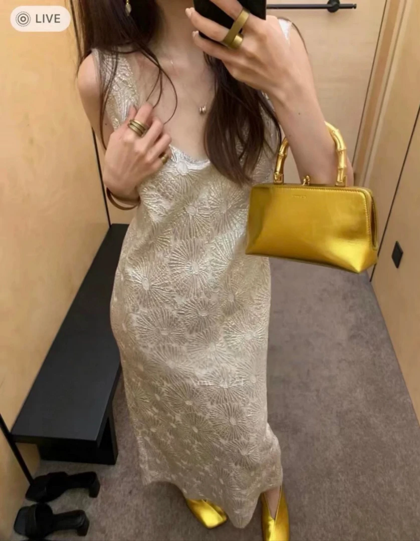 【GELINA】2025春夏新款简约高端气质休闲连衣裙2210