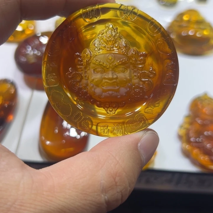 未镶嵌颈饰琥珀琥珀吊坠21.4克