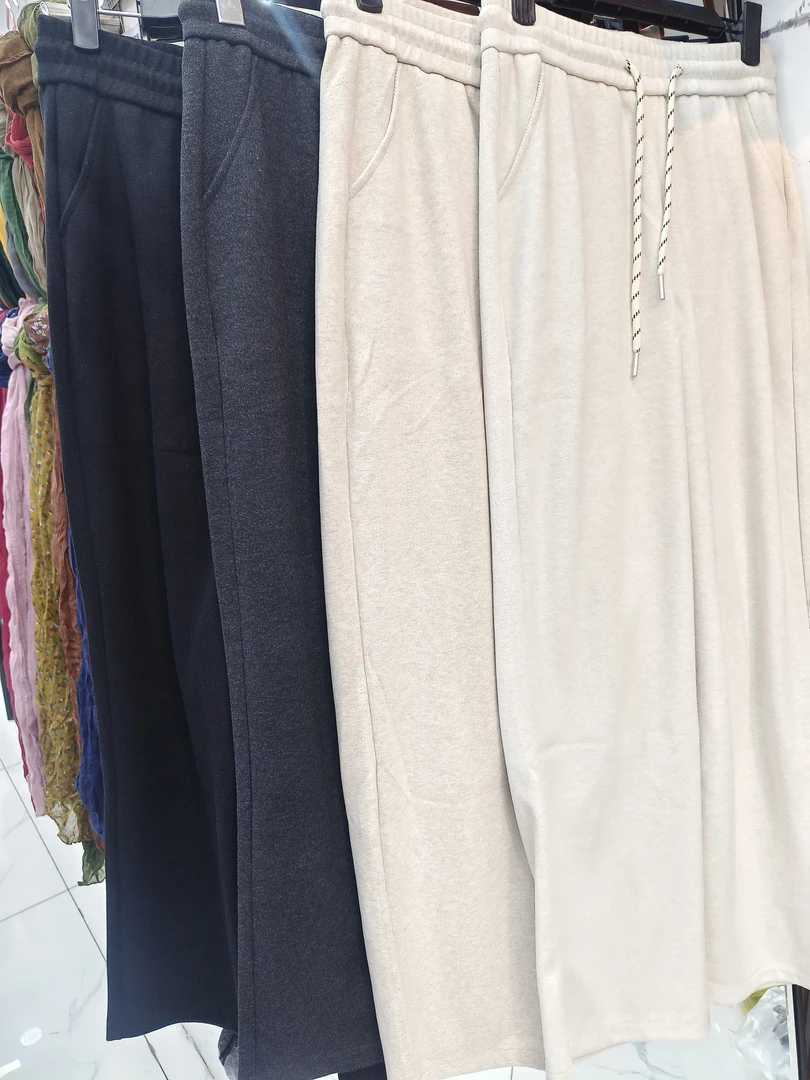 春季新款窄版直筒裤糯米棉柔软舒适显瘦百搭时尚