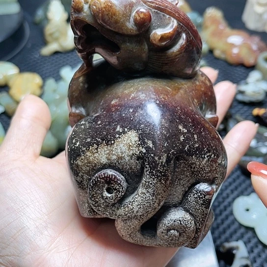 白玉菩提吊坠摆件