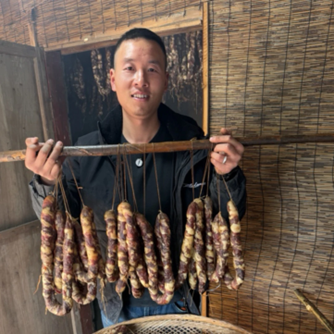 主播家自制湘西土猪肉香肠