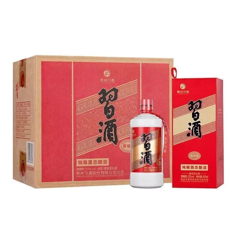 习酒贵州圆习酱香型白酒500ml*6瓶整箱53度