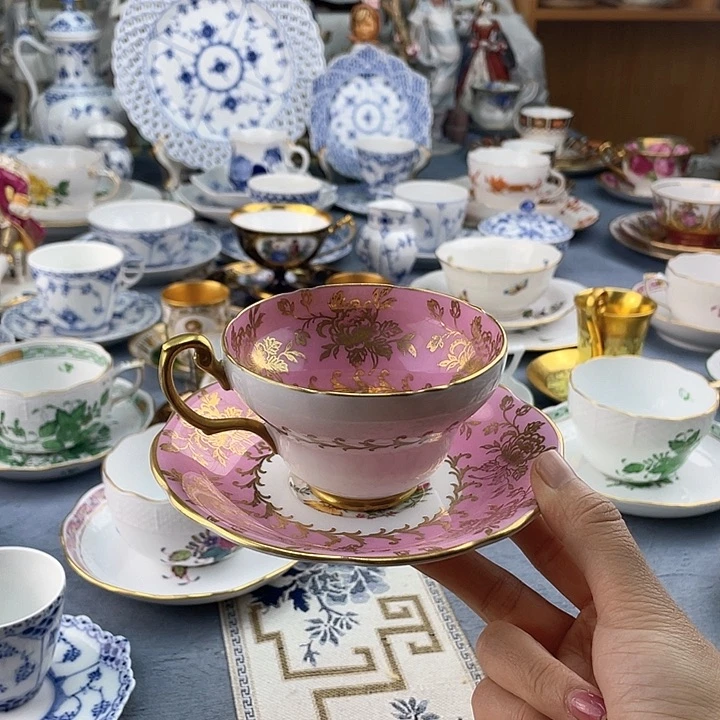 中古欧瓷瓷器小房子