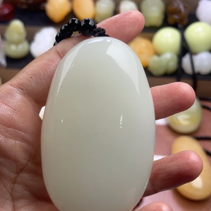 *****石材天然古青石手把件