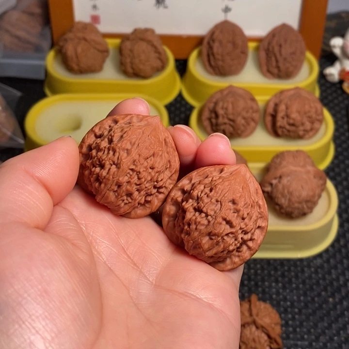 文玩核桃把件35七步沟