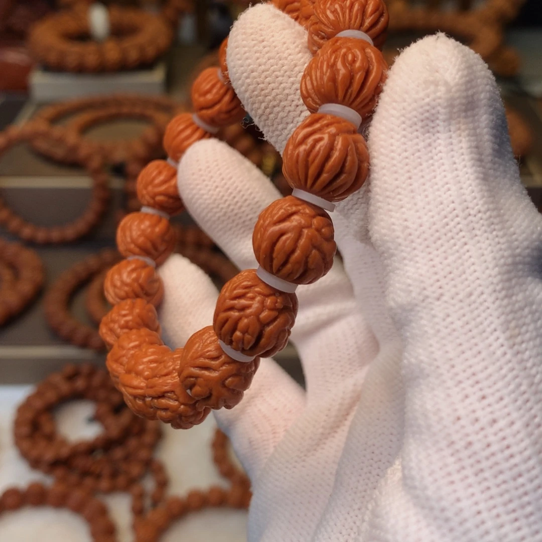 手串桃核秦岭龙纹