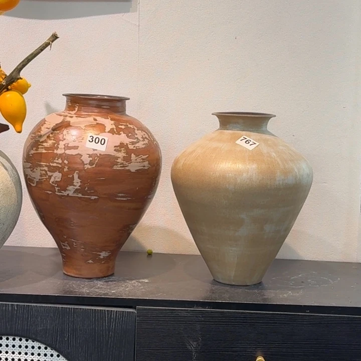 納***、景德镇手工花器原创景德镇手工花器2只