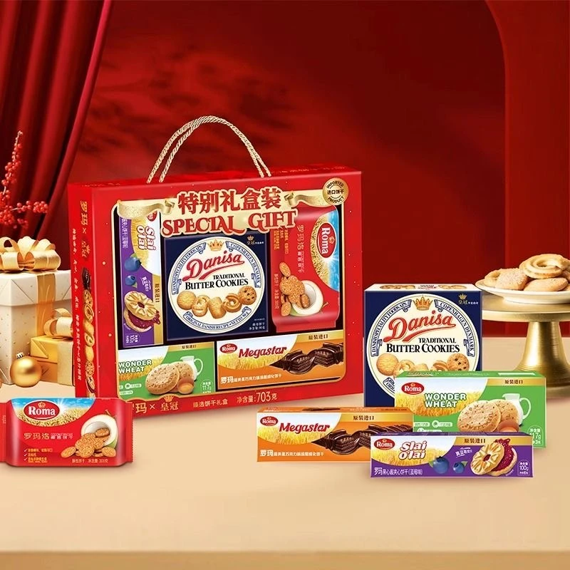 26年到期 danisa皇冠丹麦曲奇饼干果酱夹心全麦椰香饼干原装进口