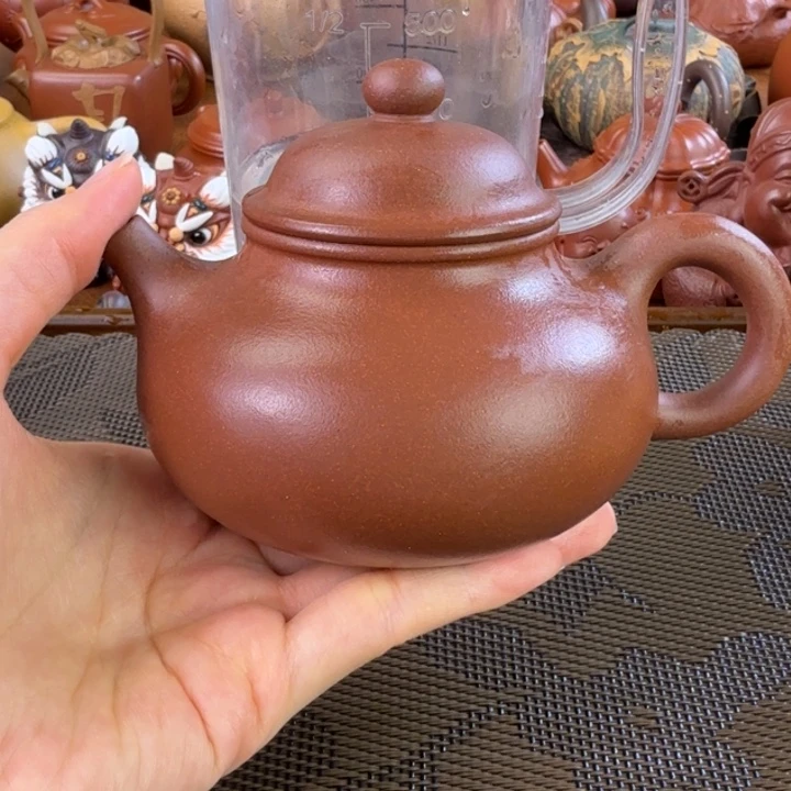 茶壶紫砂紫泥全手容天250毫升