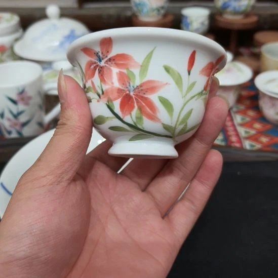 陶瓷碗景德镇手工手绘高温瓷器