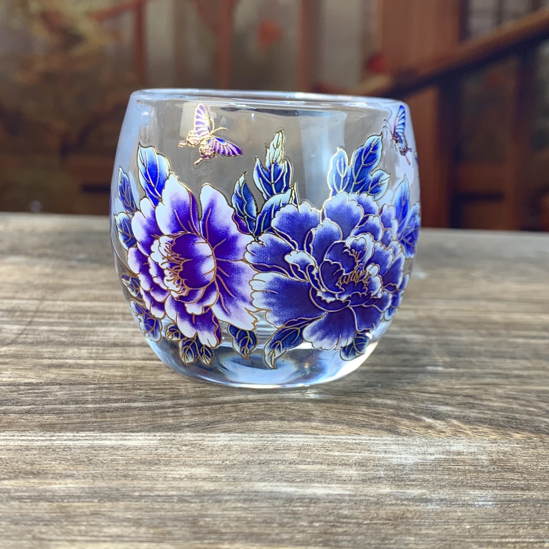 水晶牡丹变色主人杯57