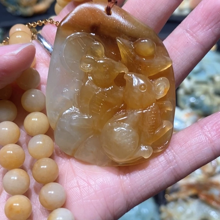 岫玉毛衣链未镶嵌