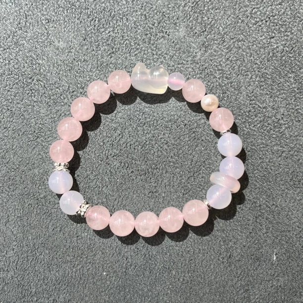 粉水晶手串8mm-3729