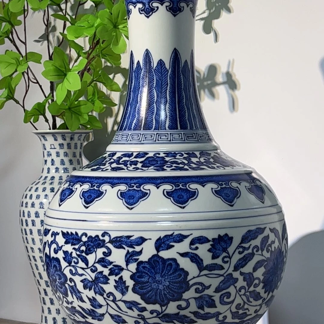 摆件当代复刻瓷器工艺品摆件青花