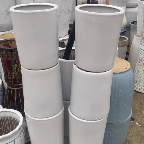 低腰白圆柱中号 口25/30