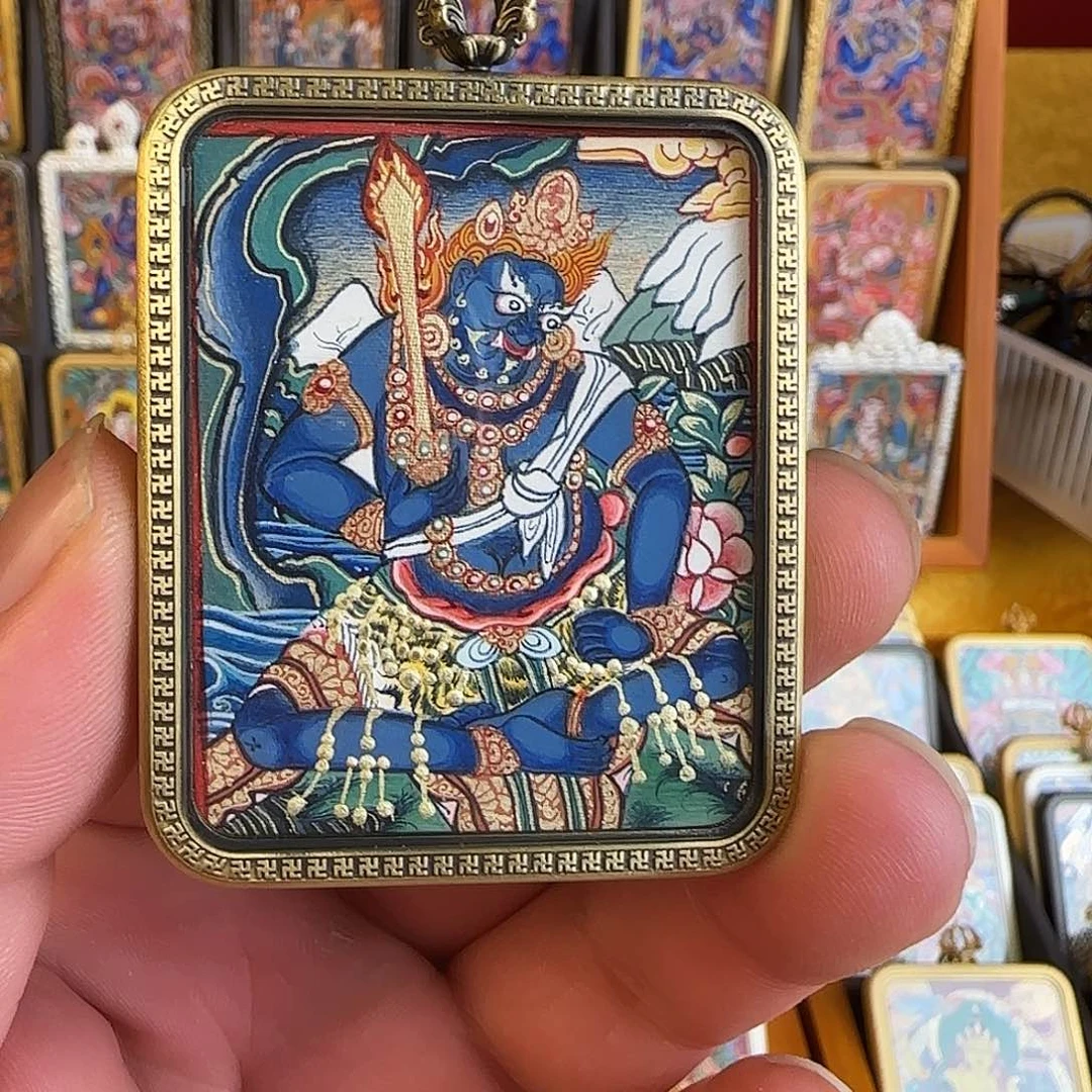 吊坠热贡不动明王唐卡！清货！